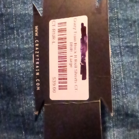 Crazy train denim shorts size L - Picture 3 of 5